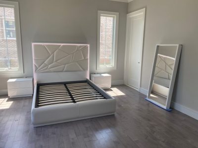 White Kiu Bedroom Set - Real Life Photo 