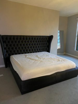Custom Order - Miami Bed in Black Color - Real Life Photo