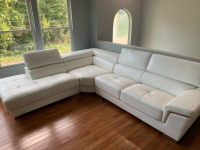 2383 Sectional White - Real Life Photo