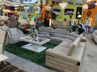 378 Sectional showcased at one of our retailers stores 'Decor furnishings' in GA