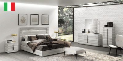 Carrara Bedroom Grey w/Light